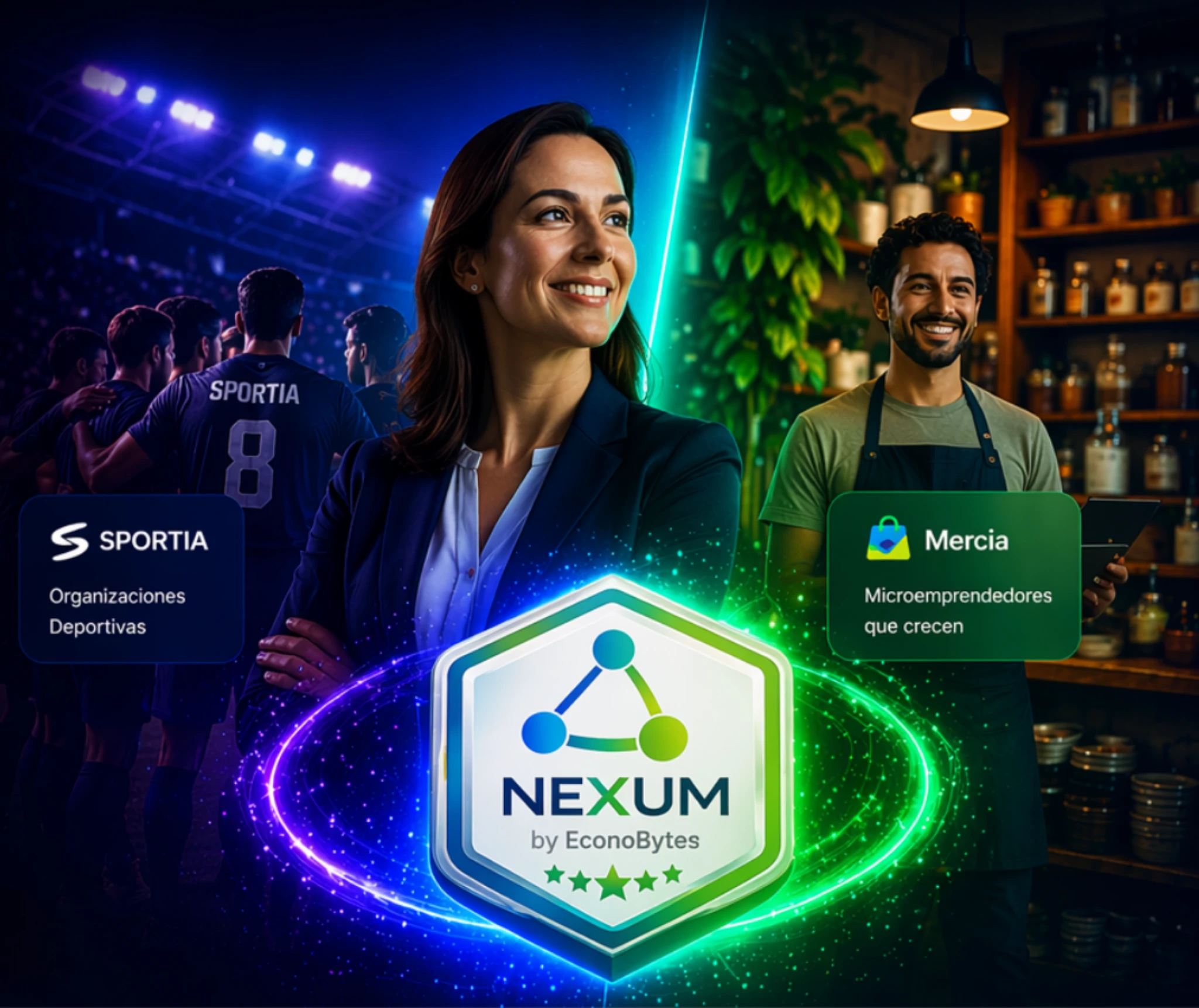 Visual de Nexum con empresas impulsando transformación digital